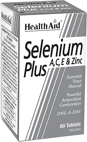 Miniatura 5 de Health Aid Selenio Plus (Vitaminas A, C, E y Zinc) 60 Tabletas