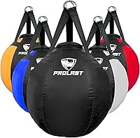 Vista 43 de PROLAST Wrecking Ball Heavy Punching Bag for Adults, Hook and Uppercut, Body Snatcher, Boxing, MMA, Muay Thai, 65 lbs