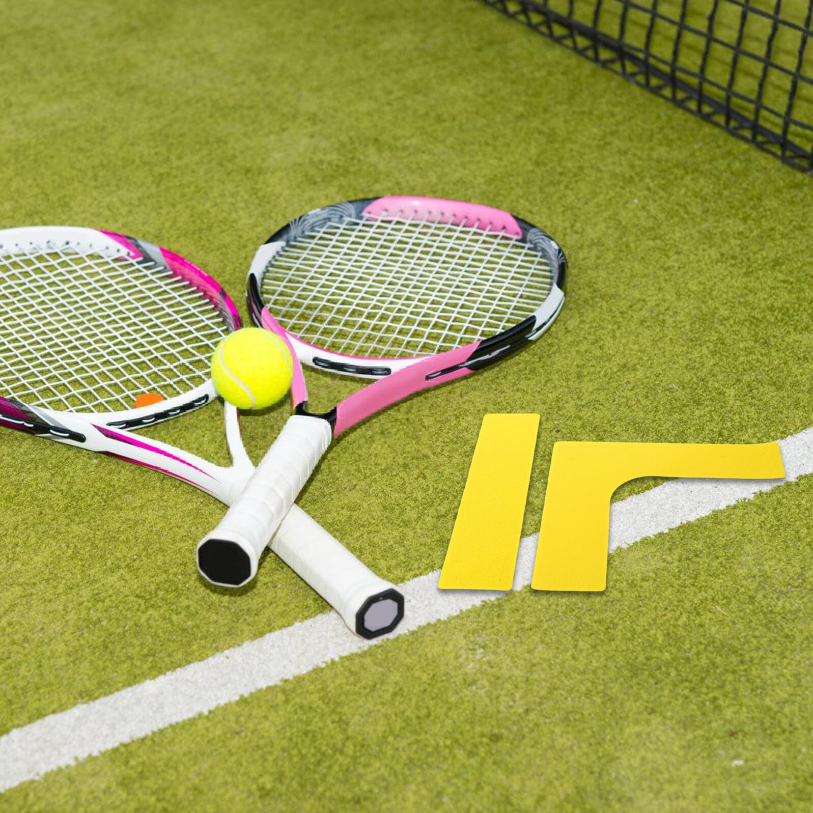 Przenośny Zestaw Znaczników Linii Do Kortu Pickleball Trwałe Antypoślizgowe Markery Do Oznaczania Boisk Tenisowych Elastyczne Akcesoria Treningowe Korty Wewnętrzne i Zewnętrzne