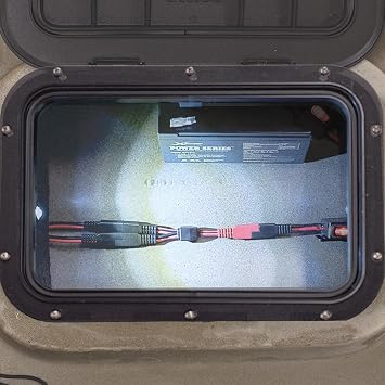 SAE Y-Adapter | Splits one SAE input into two outputs for connecting multiple 12V accessories to a single kayak battery source