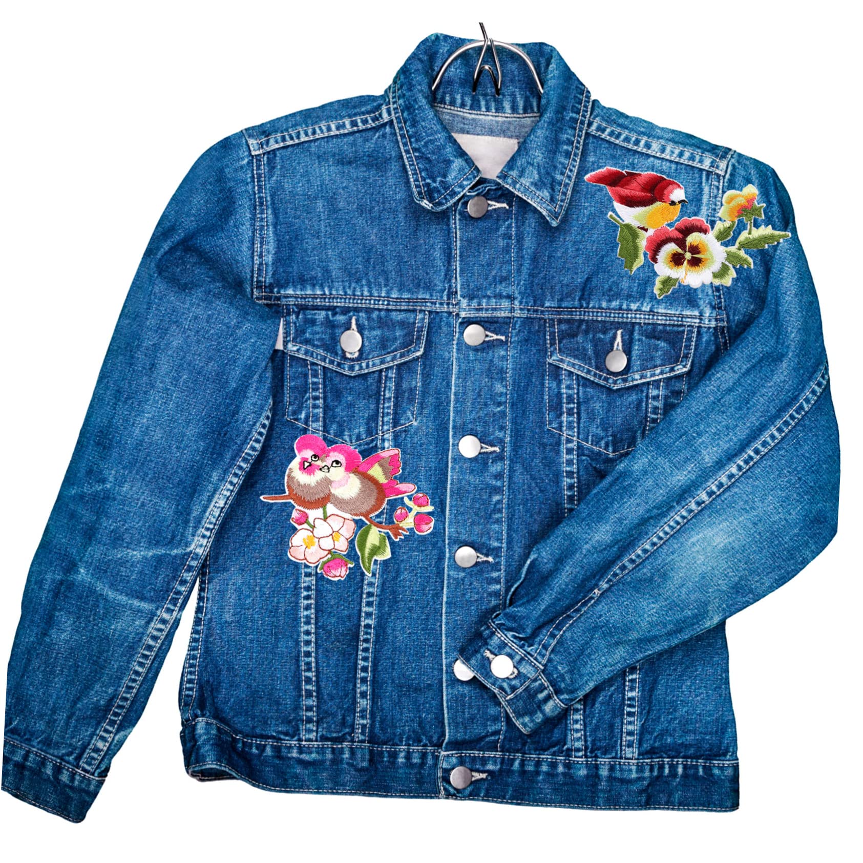 Operitacx 60pezzi Toppe Ricamate Forma Per Abbigliamento Applique Colorate Per Riparazione Jeans Pantaloni Shirt Facili Da Applicare e Personalizzare