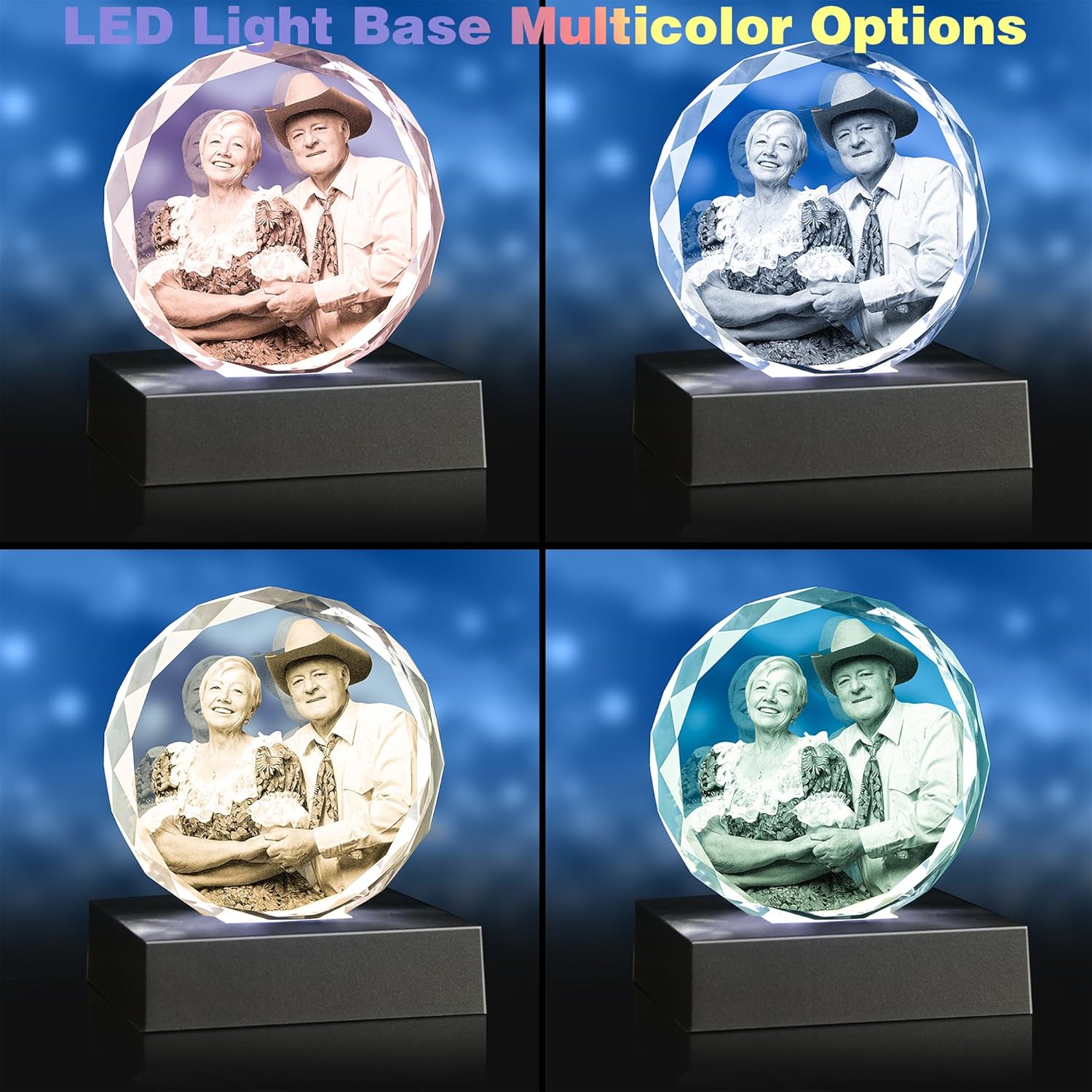 3D Crystal Photo, Valentine's Personalized Gifts for Women, Wife, Her, Him, Men, Husband,Custom Photo Gifts,Personalized Birthday, Anniversary, Memorial Gift - Image 4