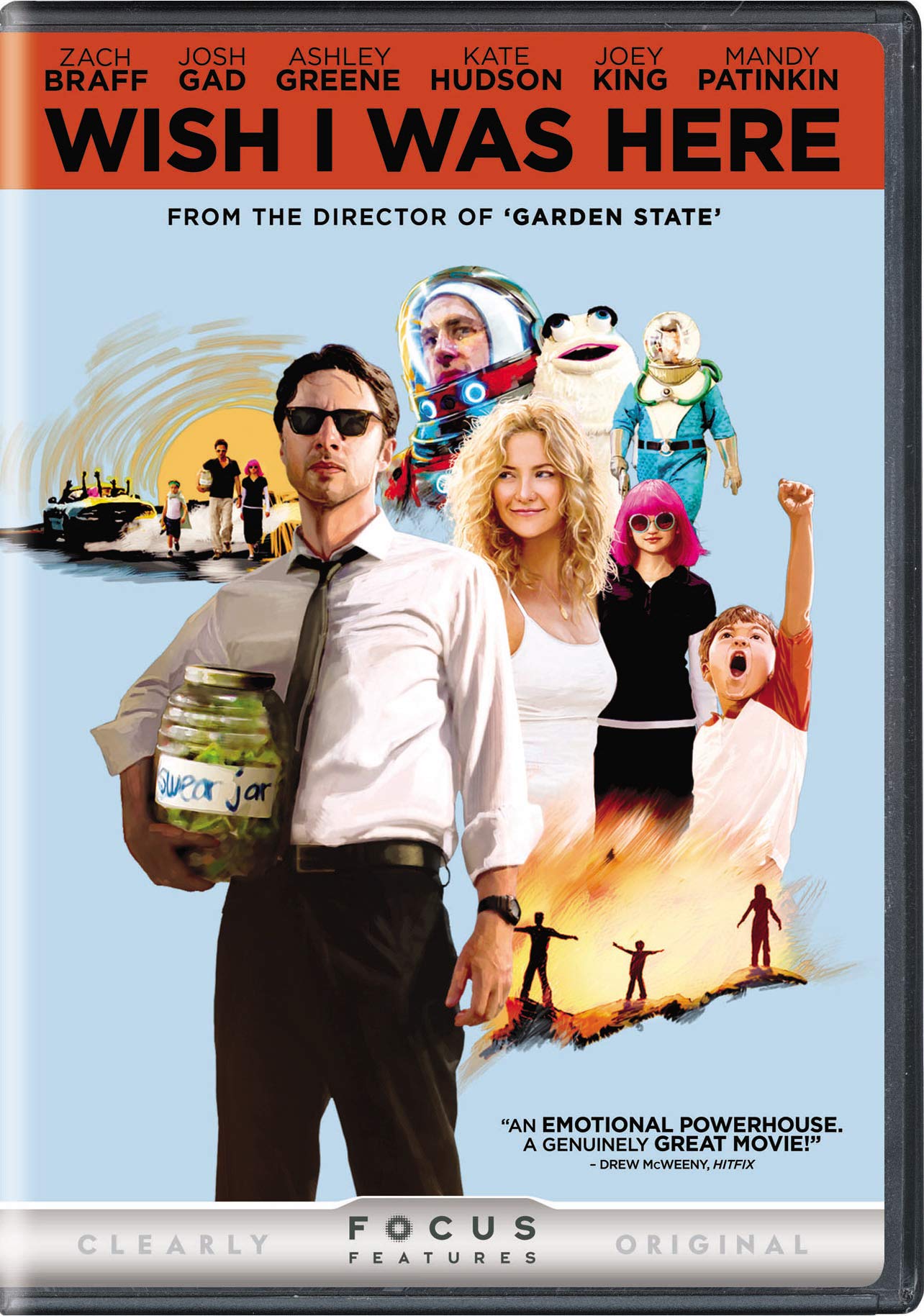 Wish I Was Here DVD para noches de cine en versión original