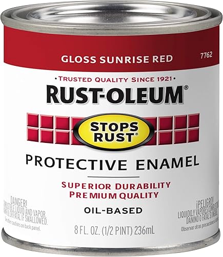 Vista 41 de Rust-Oleum 7792502 Stops Rust Pintura con Brocha, Cuarto de Galón, Blanco Brillante, (Paquete de 1)