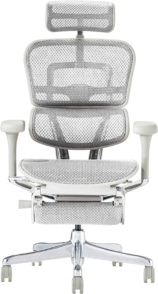 Amazon.co.jp: オフィスチェア ヘッドレスト付き 内蔵 昇降式 PU