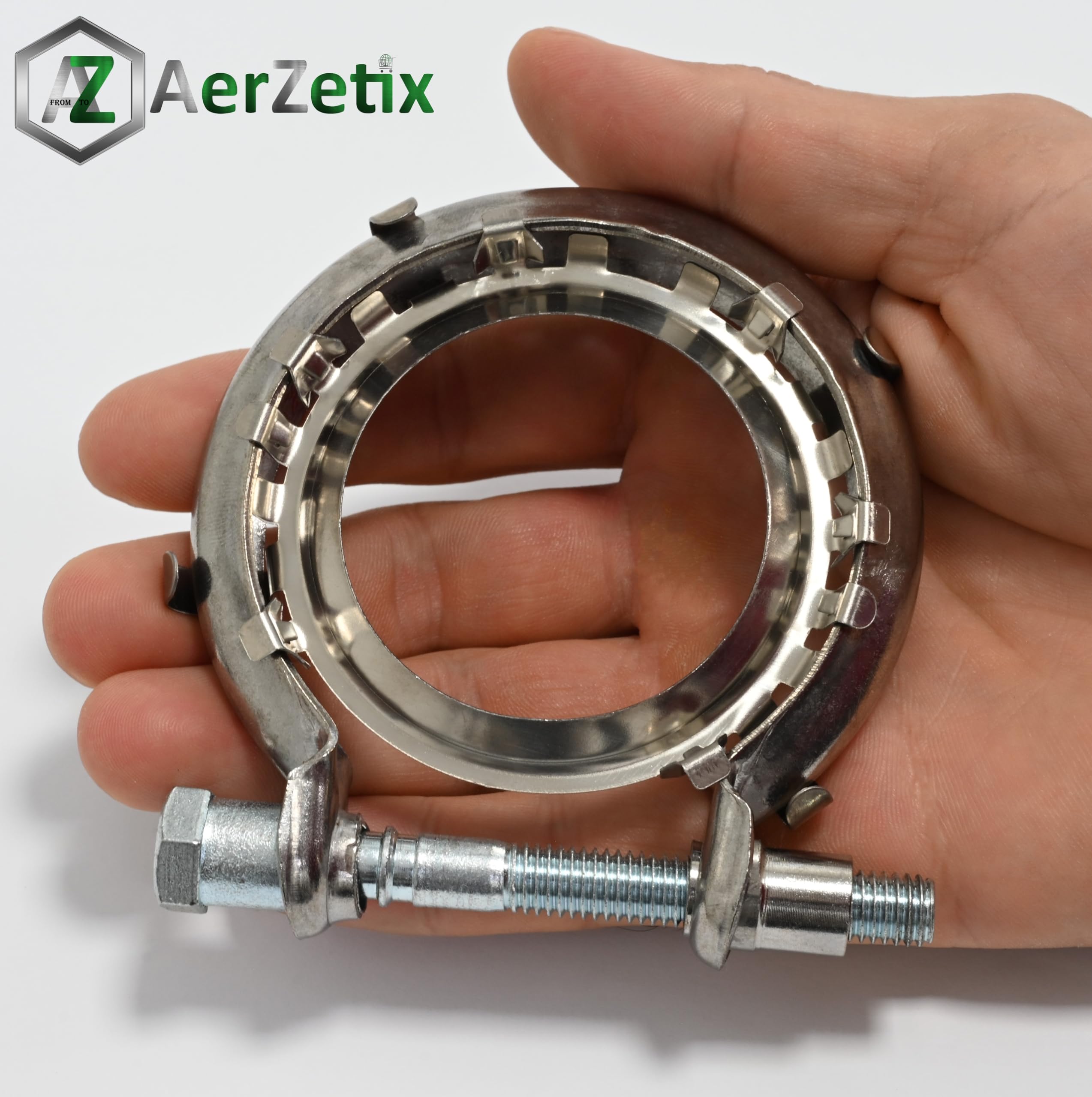 AERZETIX | Kit de collier de serrage avec joint du pot d'échappement Ø62 mm | compatible avec numéros ОЕM 2082500QAA, A6079950102, 6079950102, 208255798R