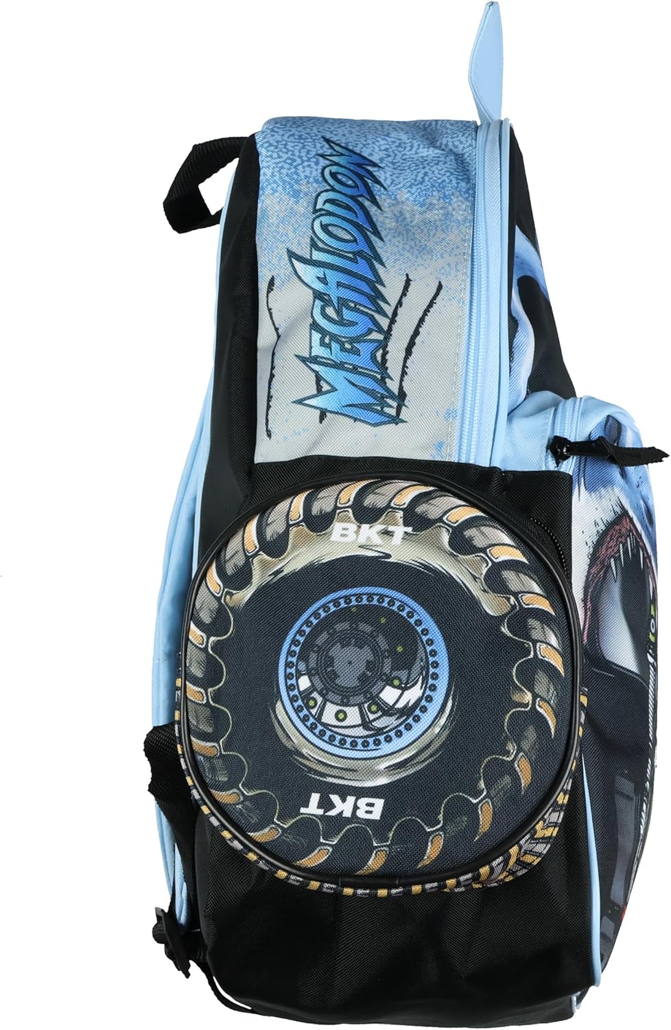 INTIMO Monster Jam Megalodon Backpack - Shark 3D Monster Truck Kids School Book Bag or Travel Daypack