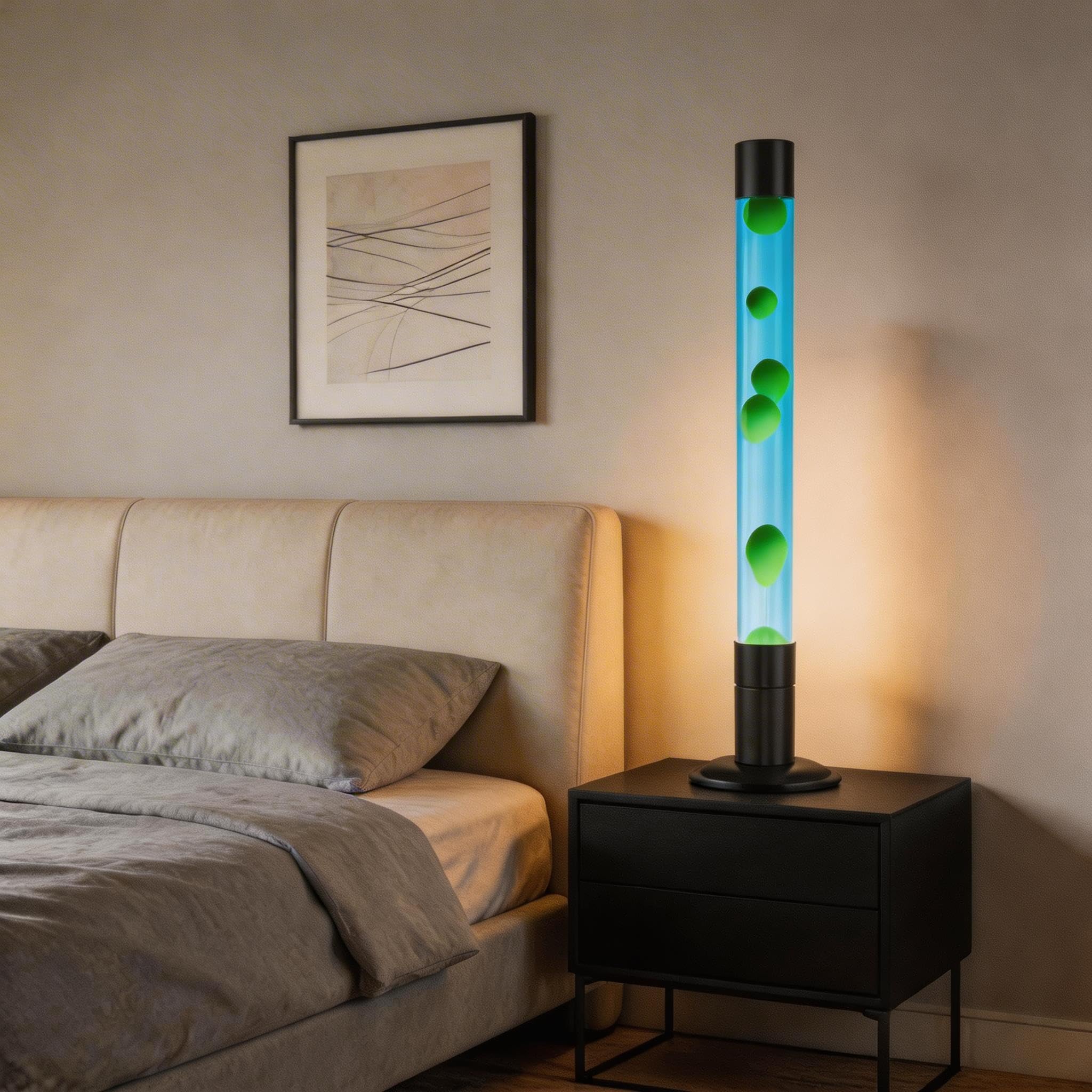 Liquid Motion Lamp, 30-Inch Magma Lamps for Adults Kids with Red