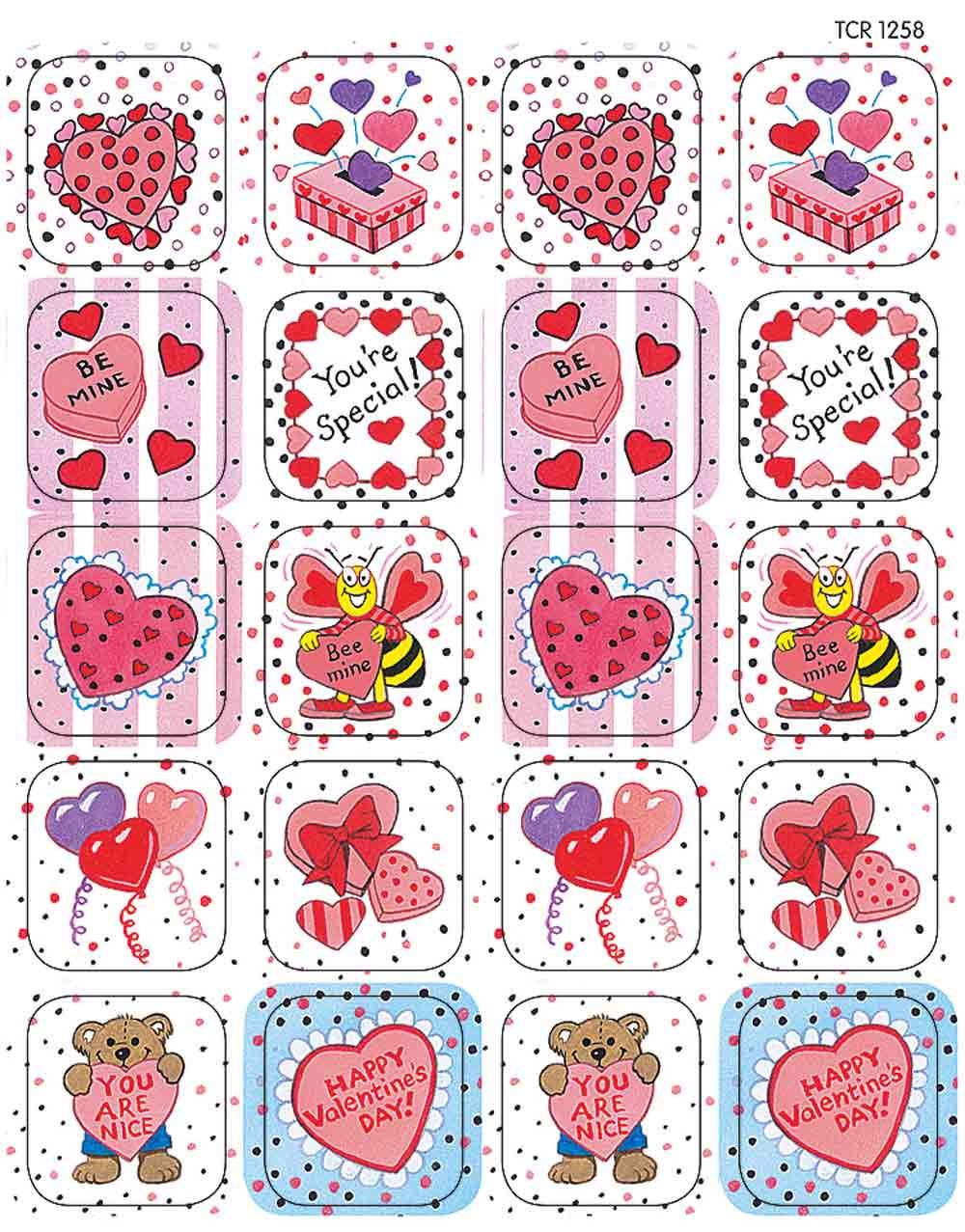 STICKERS VALENTINES DAY