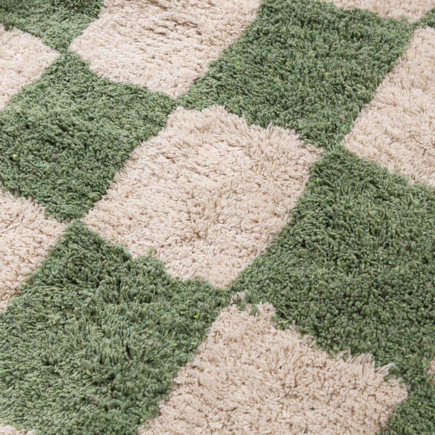 FRAAI | Home & Living Retro Teppich - Gambit Grün Weiß - 80x150 cm