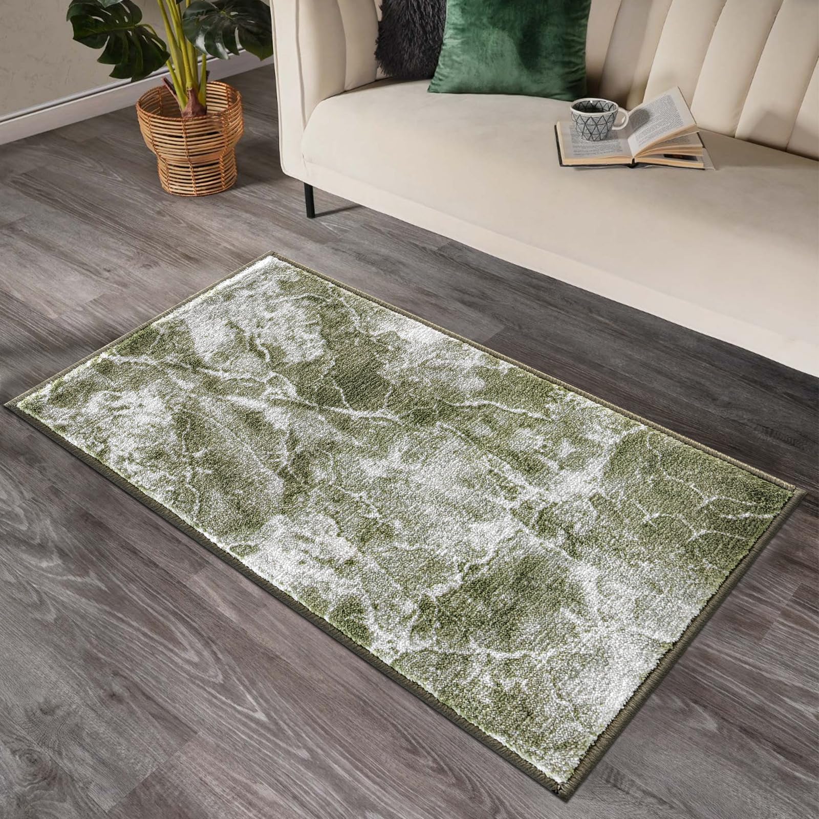 renoazul® Carpet Runners for Hallways Non-Slip Long & Wide Heavy-Duty Plain | 80 x 300 cm Super Absorbent Indoor Stair Carpet and Kitchen Anti-slip Floor Mats - Greeky Rug - Grey & Black — view 40