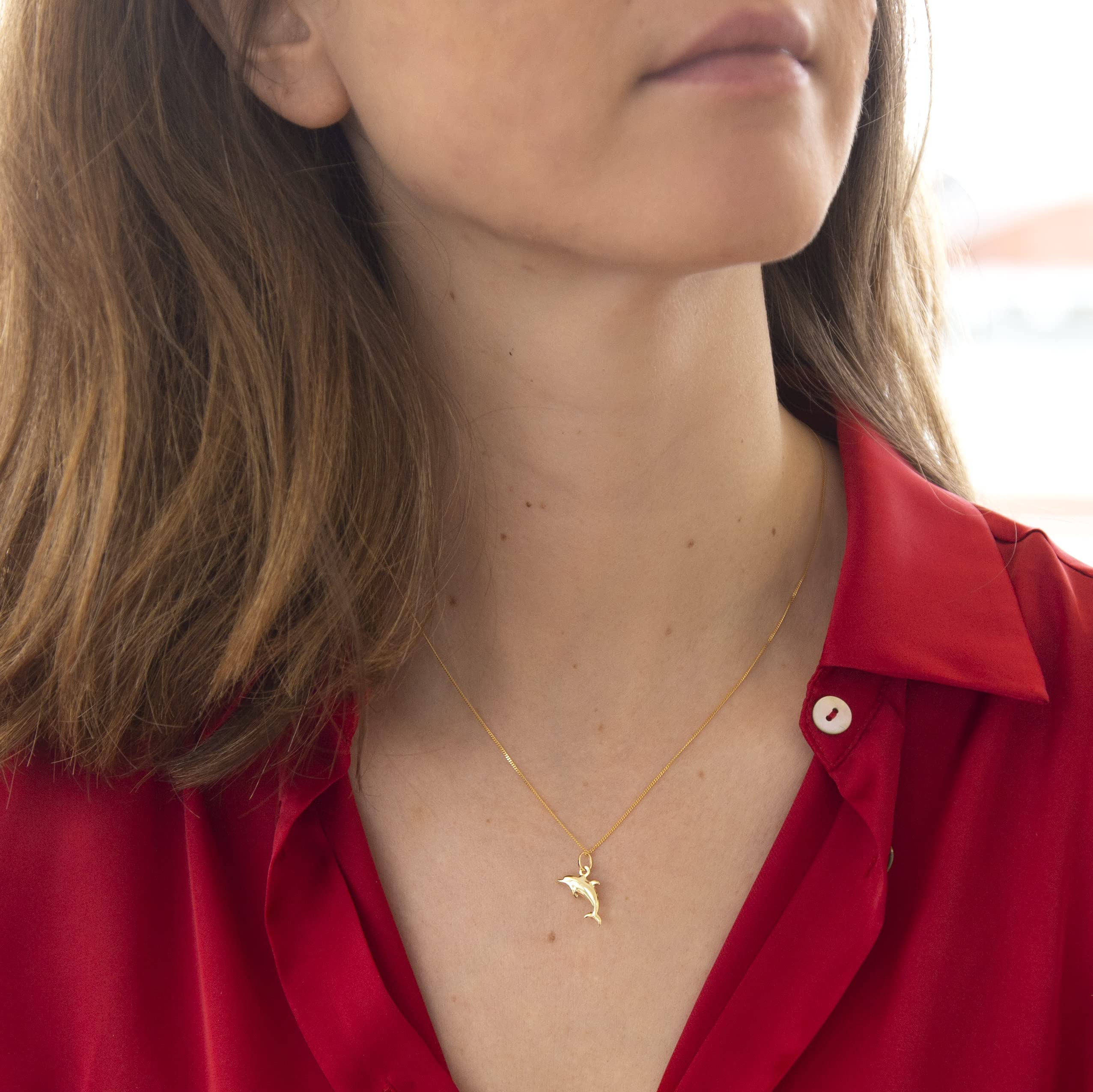 CARISSIMA Damen 9 Karat Gelbgold Delphin Talisman Anhänger