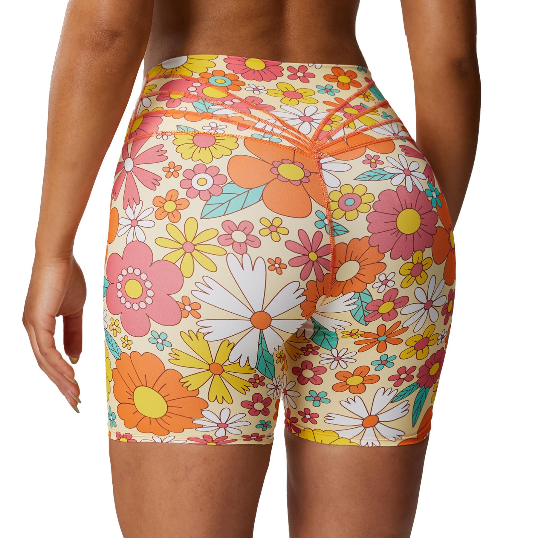 Aoxjox Trinity High-Waist Biker Shorts 6"