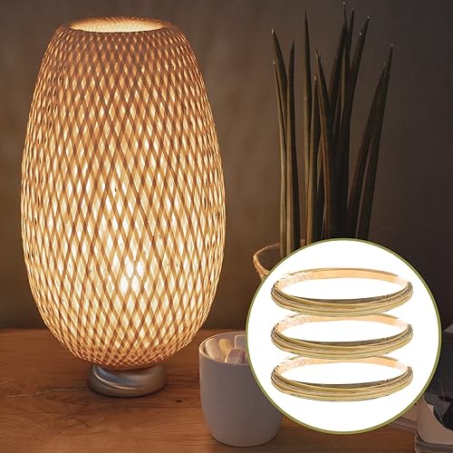 Miniatura 7 de MAGICLULU Cestas tejidas cestas tejidas 3 rollos de tira de bambú tejido de mimbre suministros para tejer cestas, correas de caña de ratán,