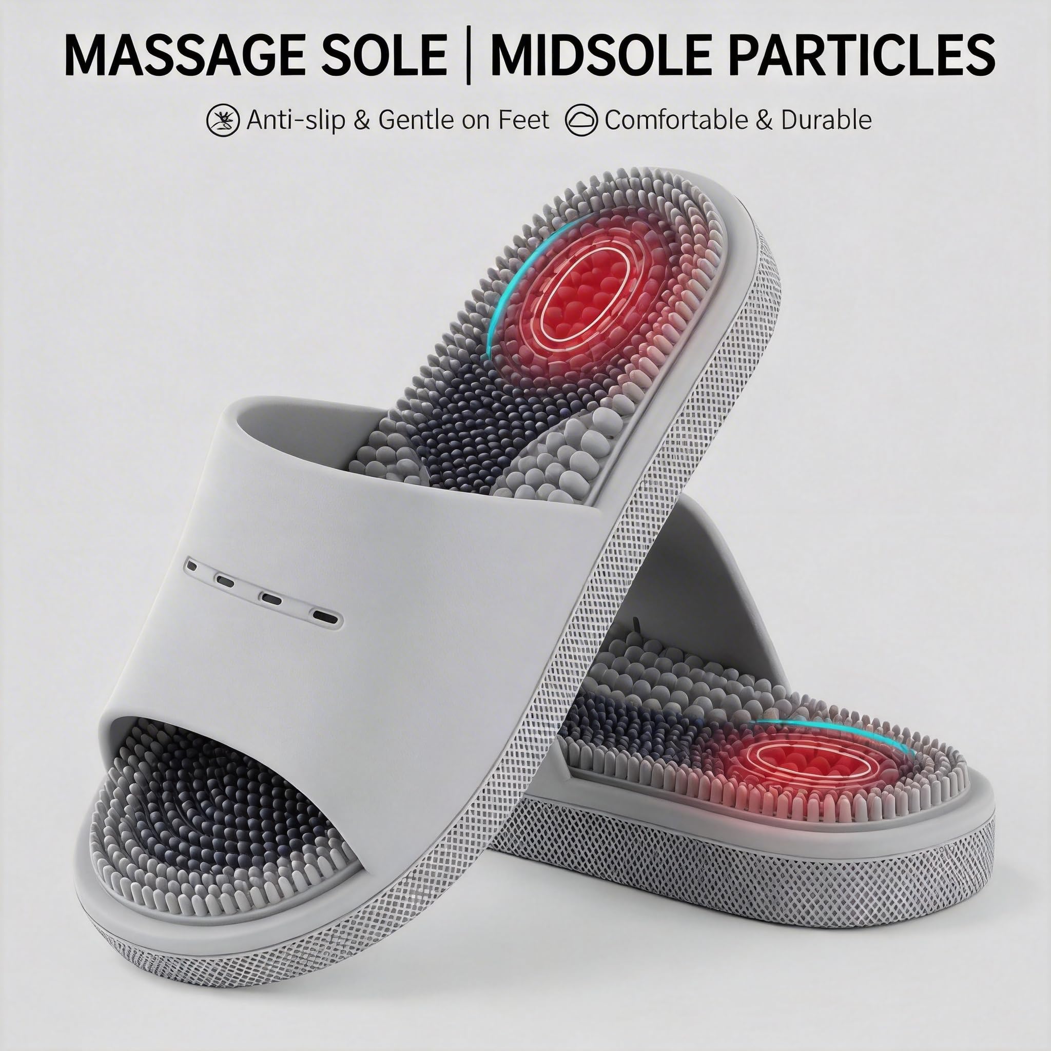 Unisex Fußmassage-Hausschuhe Herren Damen Pantoffeln