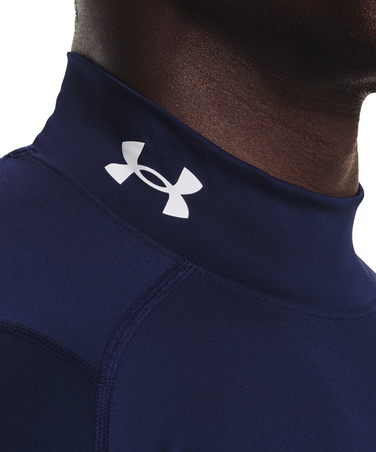 Under Armour Męska koszulka z długim rękawem, (410) / Granatowy (Midnight Navy) / Biały, XXL