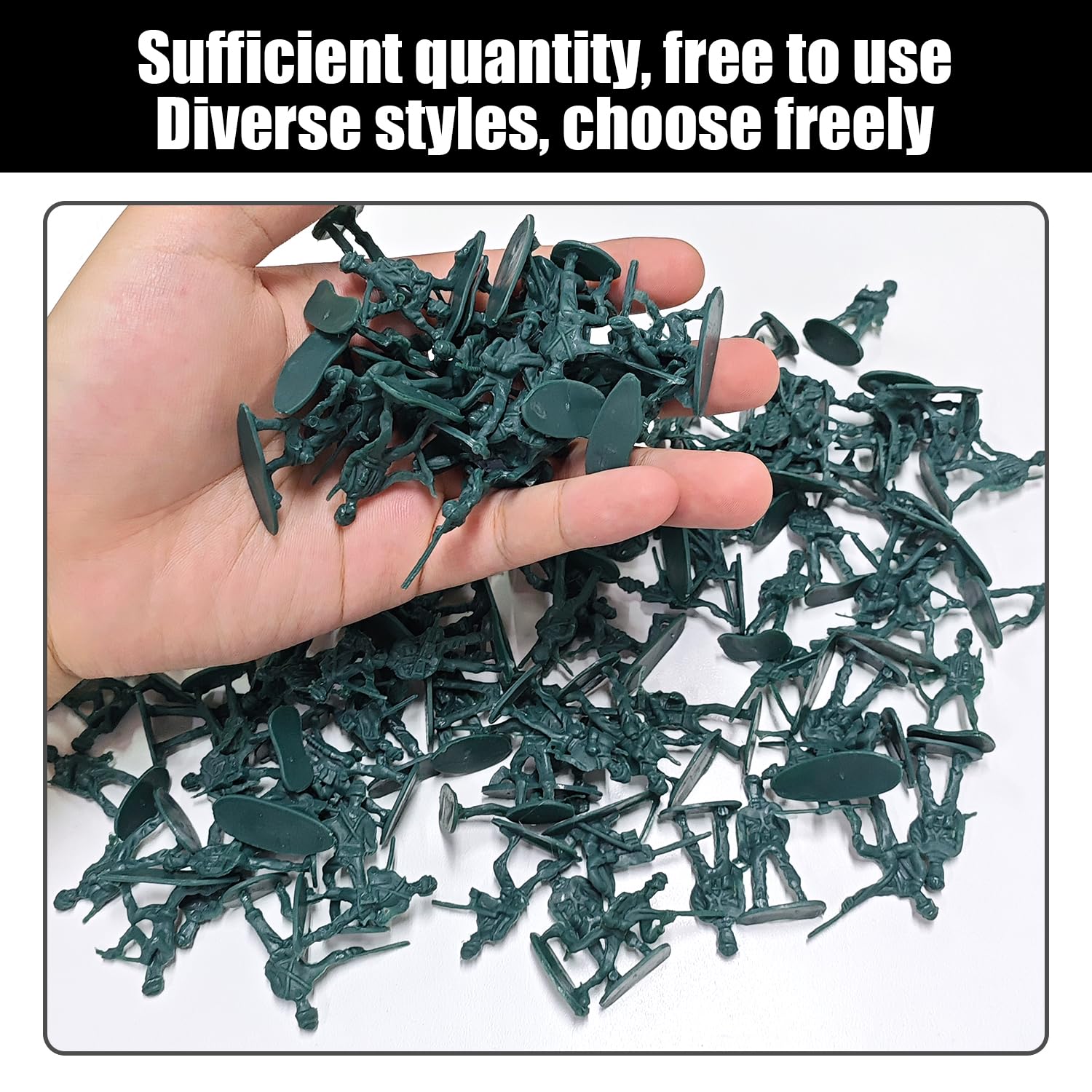 OODJVN 2 Sets Of Soldier Plastic Toys, Mini Military Theme Model Sets, War Scene Construction Toys, Battle Game Accessories And Tools - Image 4