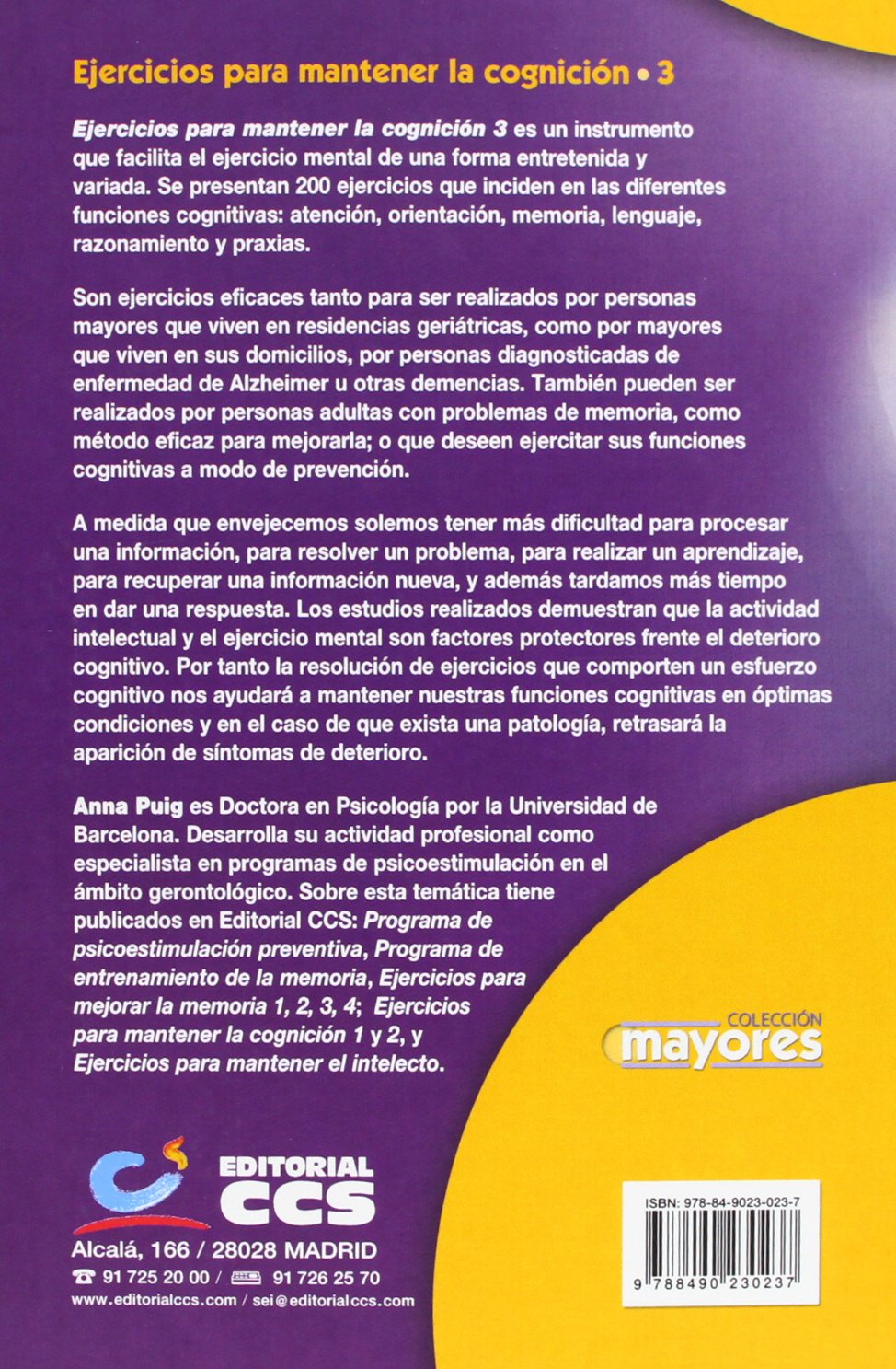 Ejercicios para mantener la cognición 3: 17 (Mayores)