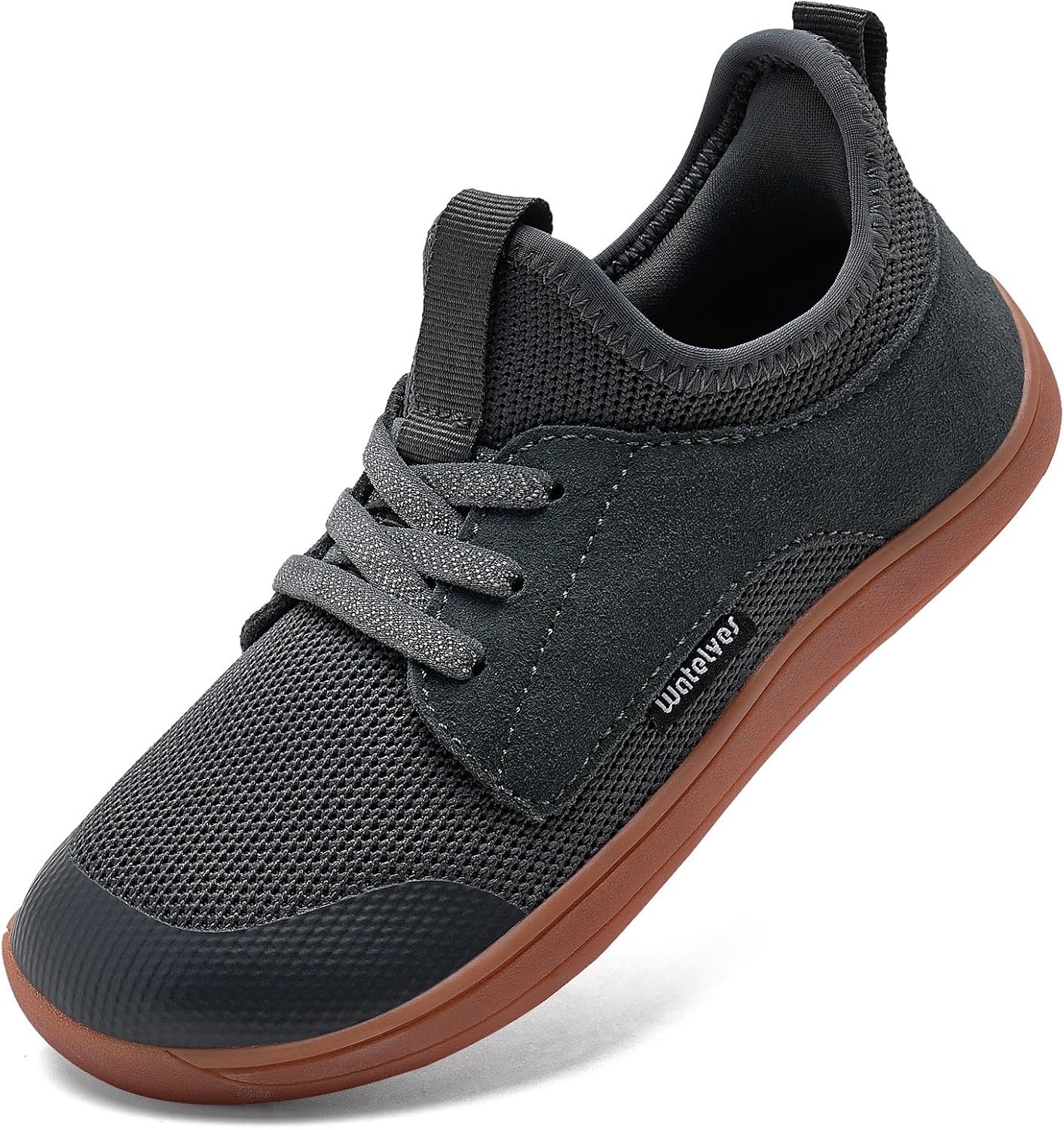 WateLves Toddler Little/Big Kid Wide Barefoot Shoes Boys Girls Minimalist Sneakers Splay Naturally Lightweight Breathable Running Tennis Shoes