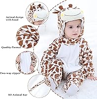 Vista 87 de TONWHAR - Mameluco con capucha, fantástico disfraz infantil de varios animales, como tigre o dinosaurio Multi
