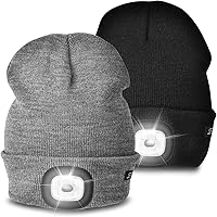 Vista 57 de Etsfmoa Gorro unisex con la luz, regalos para hombres, papá, padre, gorras recargables por USB