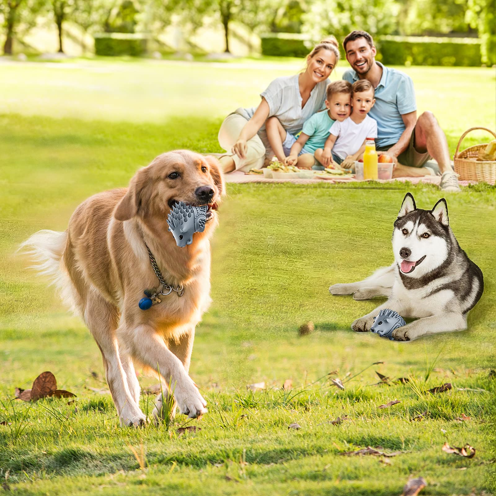 Juguetes masticables para Perros para masticadores agresivos, Juguetes de Huesos de Perro Larg, Juguetes para Perros para masticadores chirriantes indestructibles, Dientes limpios, no