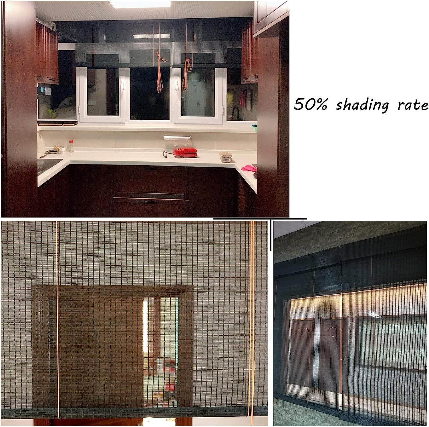 竹 すだれ 簾 遮光カーテン 天然すだれ 暑さ対策 幅さ40-150cm 高さ60-400cm 目隠し 屋外 竹スクリーン 巻上機能