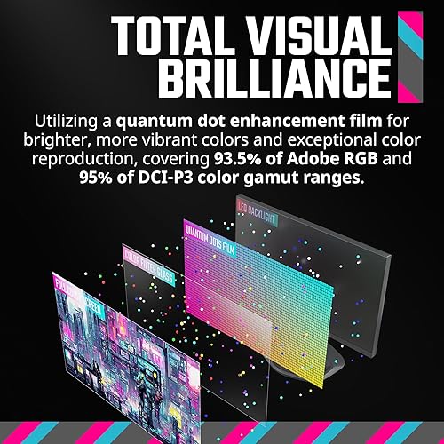 Vista 30 de Cooler Master Monitor curvo de 27 pulgadas sin marco 240Hz FHD 1920 x 1080 para computadora de escritorio, VA 8 bits con punto cuántico, 0.5 ms