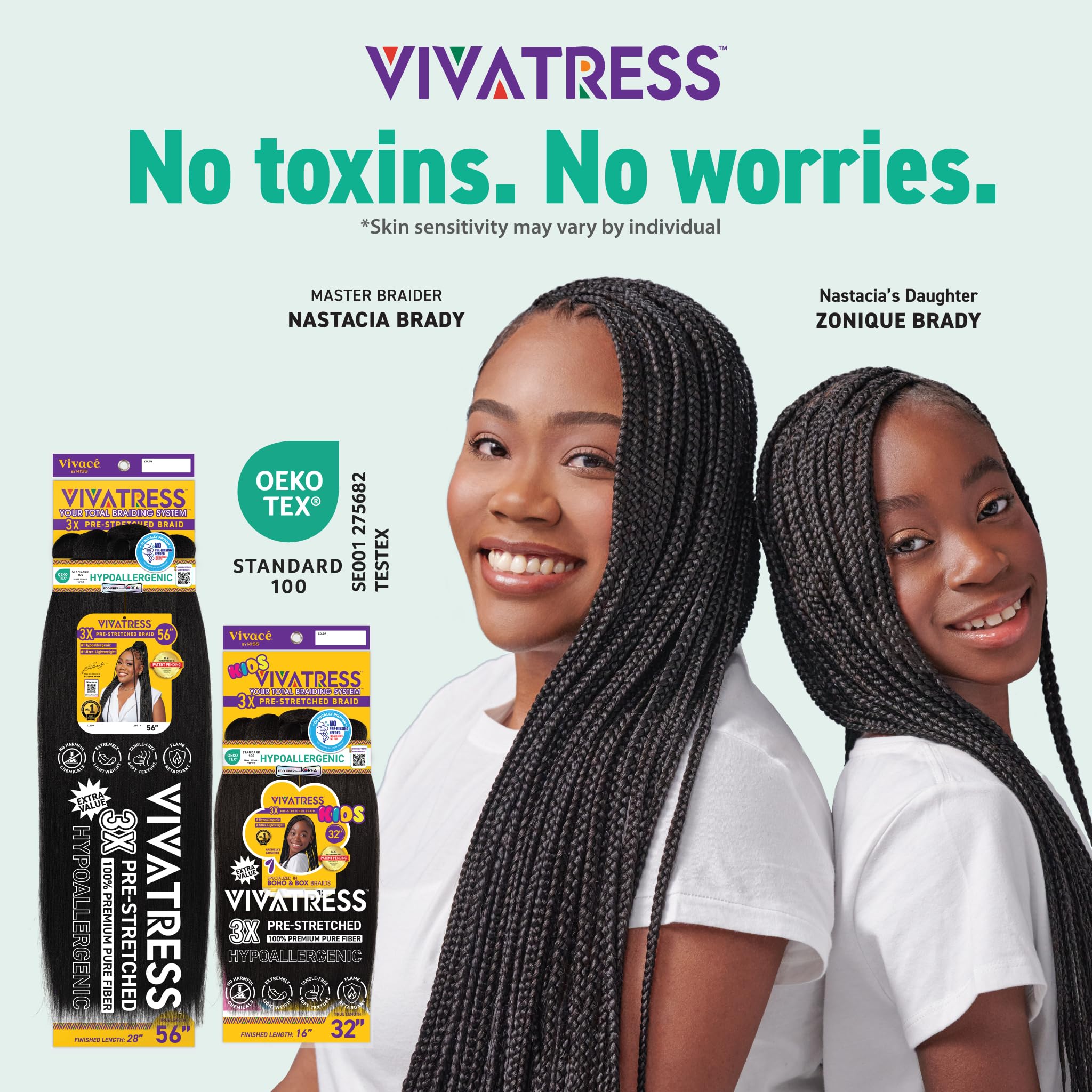 Amazon.com : 3X VIVATRESS Pre-Stretched Braiding Hair