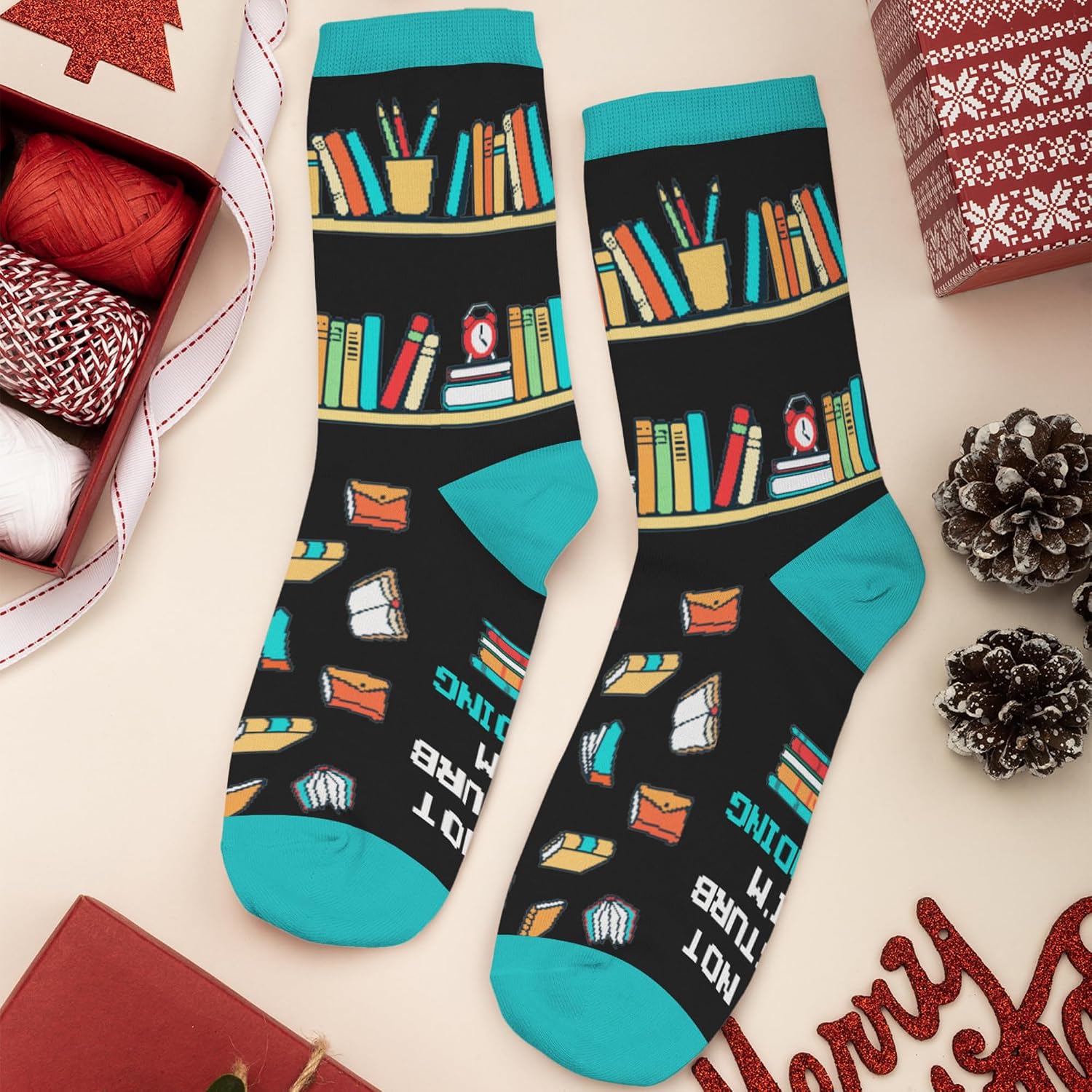 Book, Fishing, Hiking, Gamer, Camping, Pickle, Music, Foods, Ballerina, Bigfoot - Hobbies Socks for Women Men