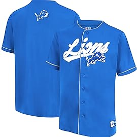 Ultra Game NFL Official Adults Game Day Button Down Baseball Mesh Jersey Shirt - Unisex, Los Angeles Rams, Team Color, X-Large