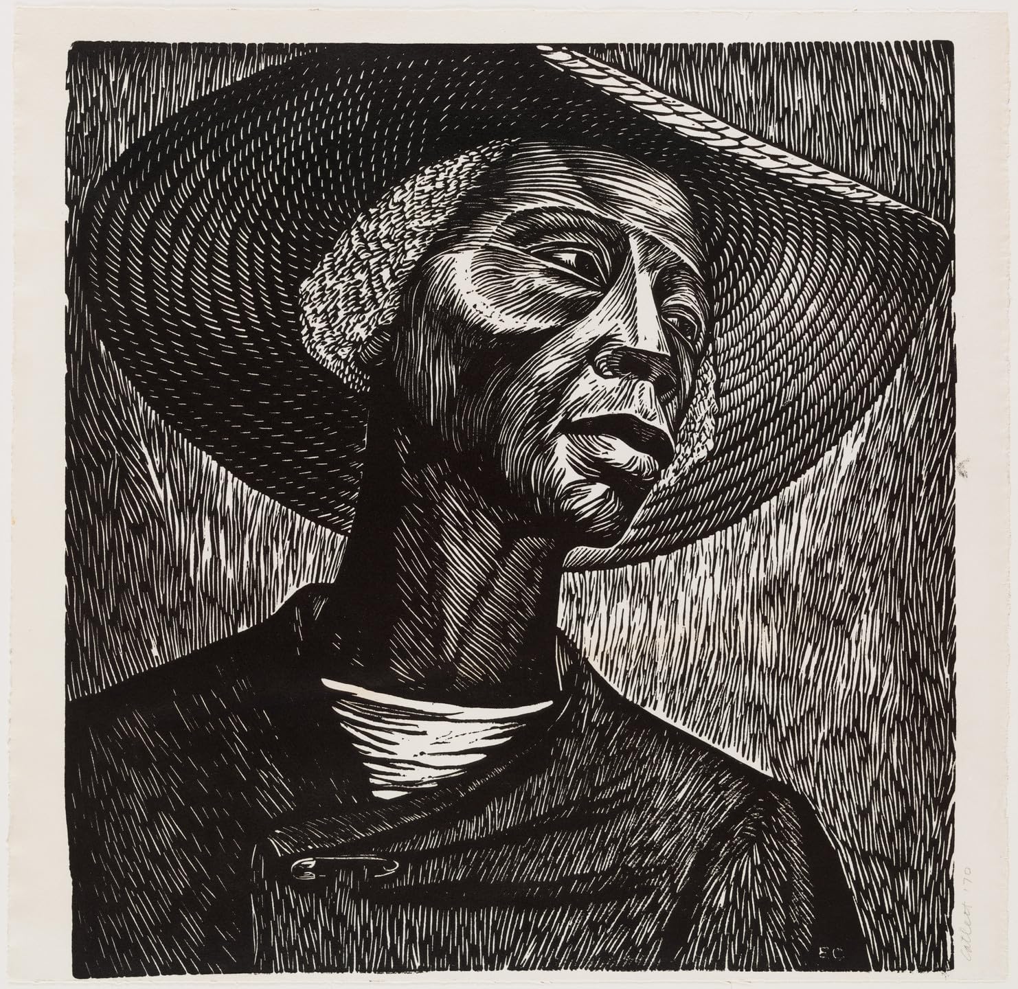 Impression Sharecropper Elizabeth Catlett grand format pour salon moderne