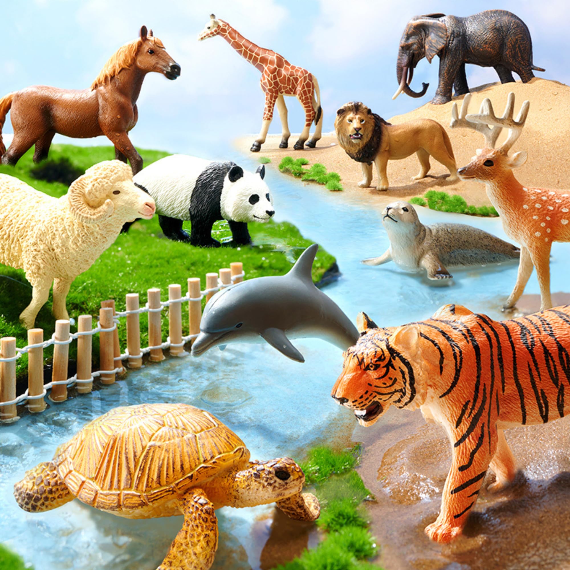 Mideer Juego de colección "Animales de la granja", 11 piezas