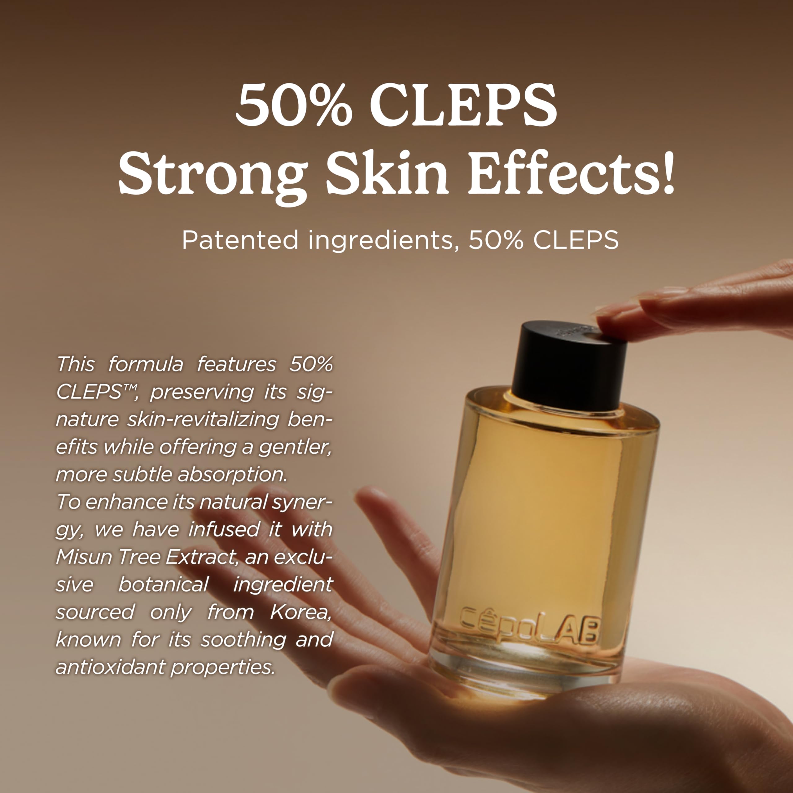 Biogenic Essence 50% Cleps® Blended Formula feuchtigkeitsspendendes Gesichtsserum mit Misun-Baumwasser, für trockene und stumpfe Haut, koreanische Haut, 100 ml