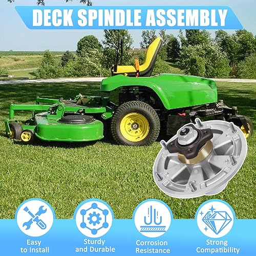 Miniatura 4 de Podoy TCA17517 Conjunto de husillo de cubierta compatible con John Deere 48 54 60 72 pulgadas ZTrak TCA20639 TCA24880 Z520A Z710A Z850A Z915B Z920M