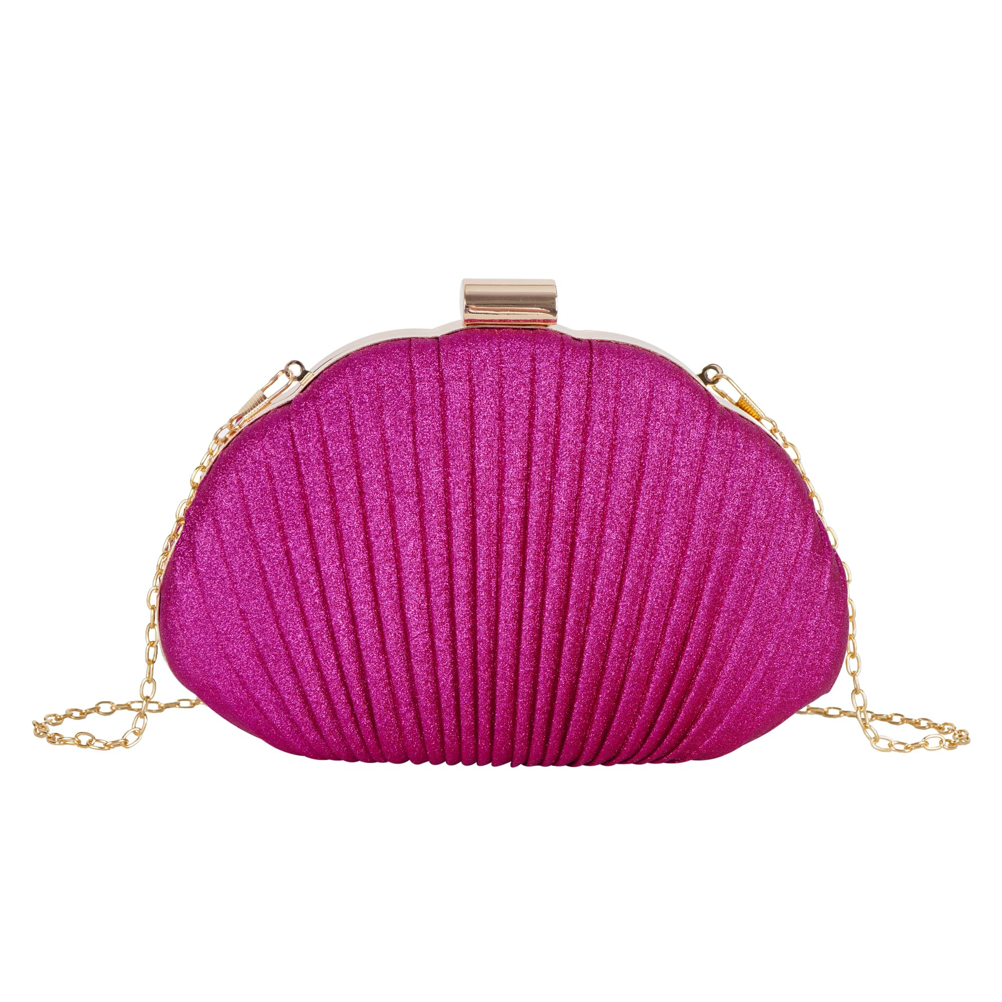 Women Seashell Evening Bag Purse Mermaid Chain Strap Clutch Handbag Shoulder Bag