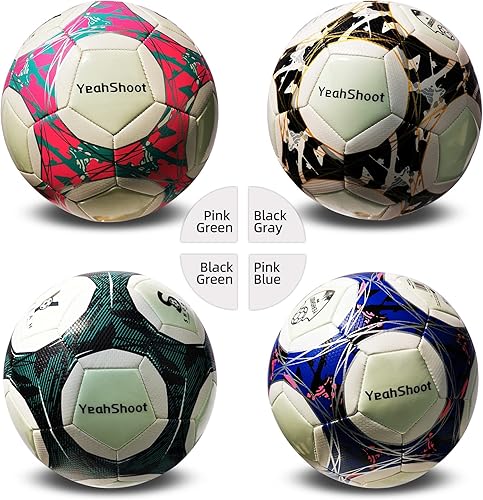 Miniatura 7 de Balón de fútbol que brilla en la oscuridad tamaño 5 con bomba de luz para adolescentes y adultos, regalos de fútbol