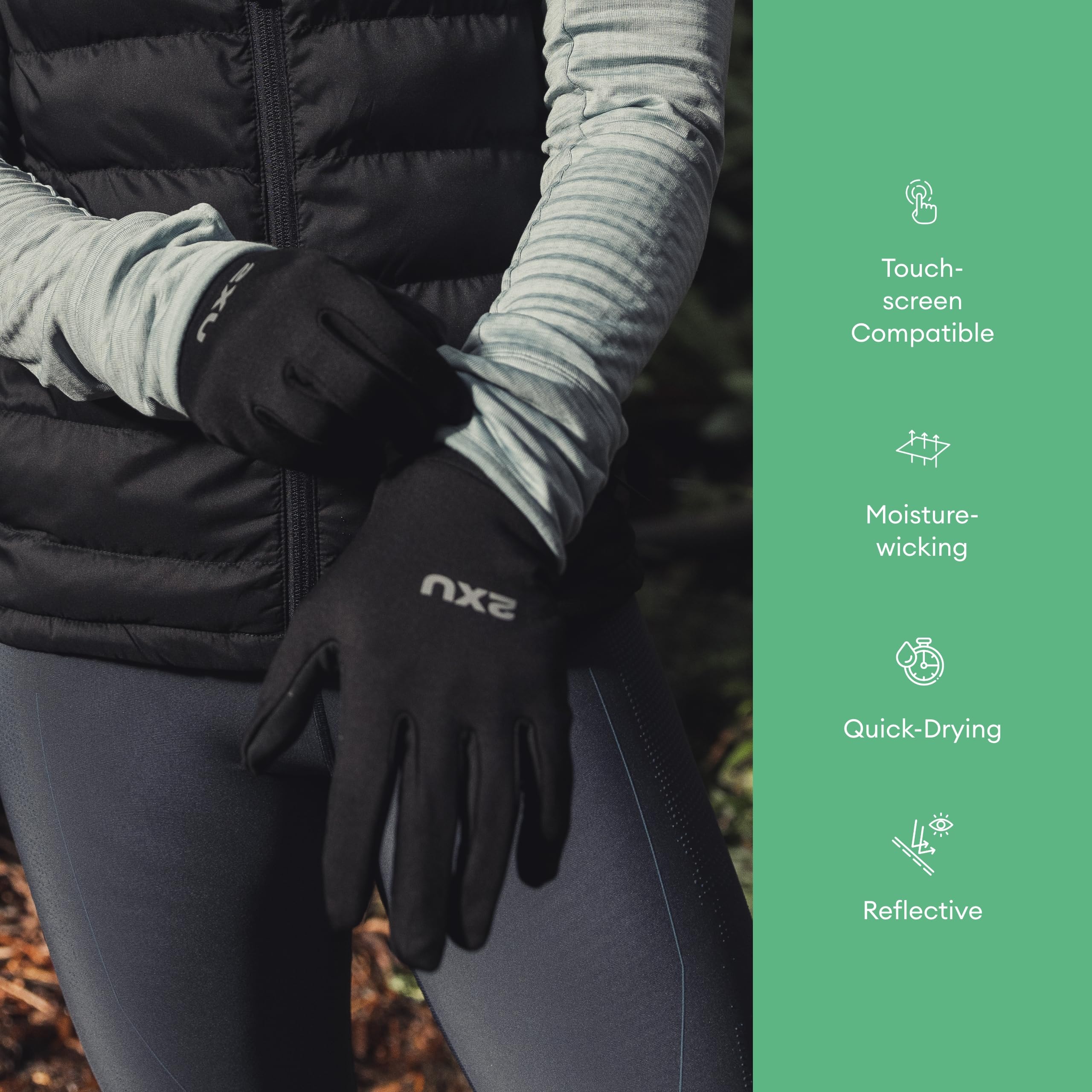 2XU Unisex Laufhandschuh Laufhandschuh
