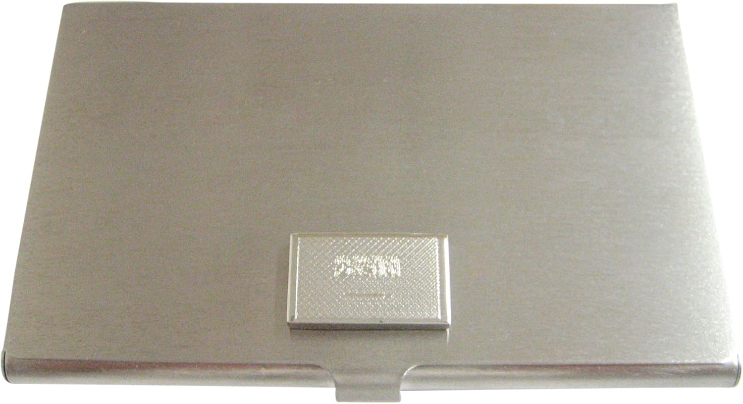 Kiola Designs Silver Toned Etched Saudi Arabia Flag Business Card Holder