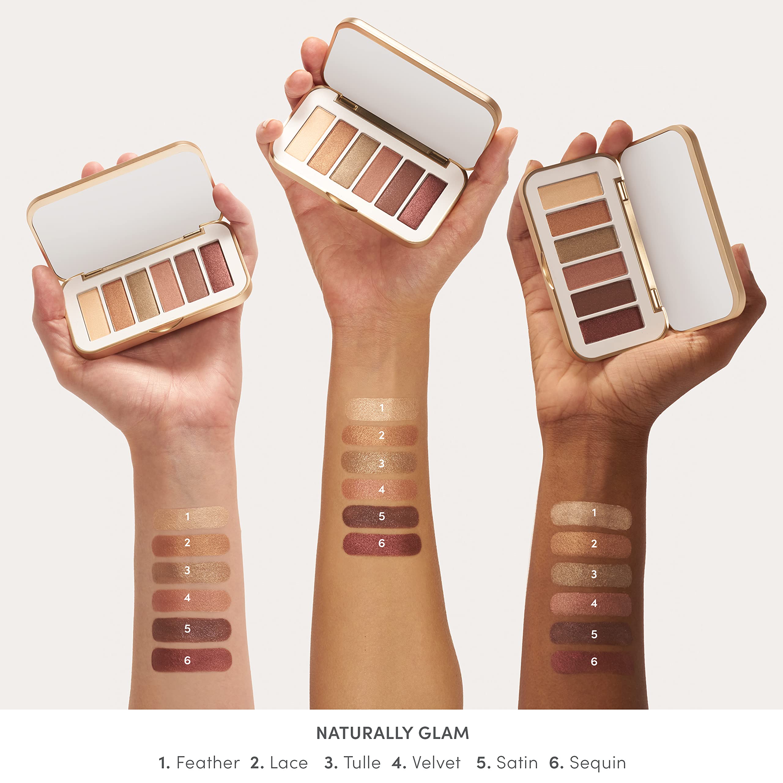 PurePressed Eye Shadow Palette - Naturally Glam by Jane Iredale for Women - 0.12 oz Eye Shadow