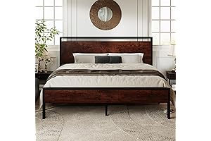Allewie King Size Platform Bed Frame: Restful Nights, Premium Craftsmanship