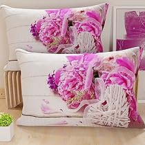 PETTI Artigiani Italiani – Coppia di Federe Cuscino 30×50 cm in Microfibra, Cuscini Arredo Camera da Letto, Divano, Salotto, Set 2 Fodere Copricuscino, Federa Spring, 100% Made in Italy