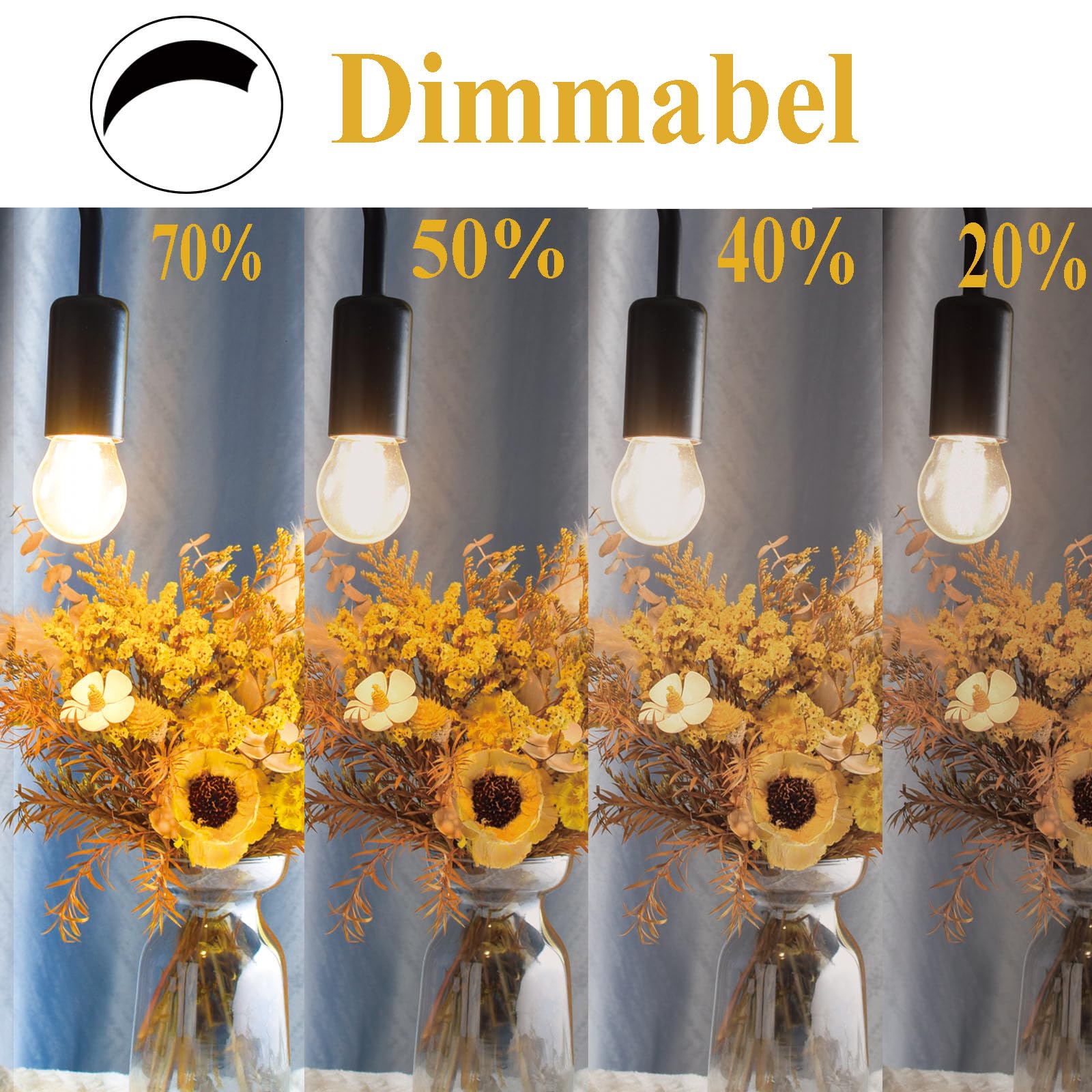 Etrogo Lampadine LED E27 Dimmerabile 4W Equivalenti a 40W Golf P45/G45 Luce Bianca Calda 2700K, 450 Lumen-Confezione da 6