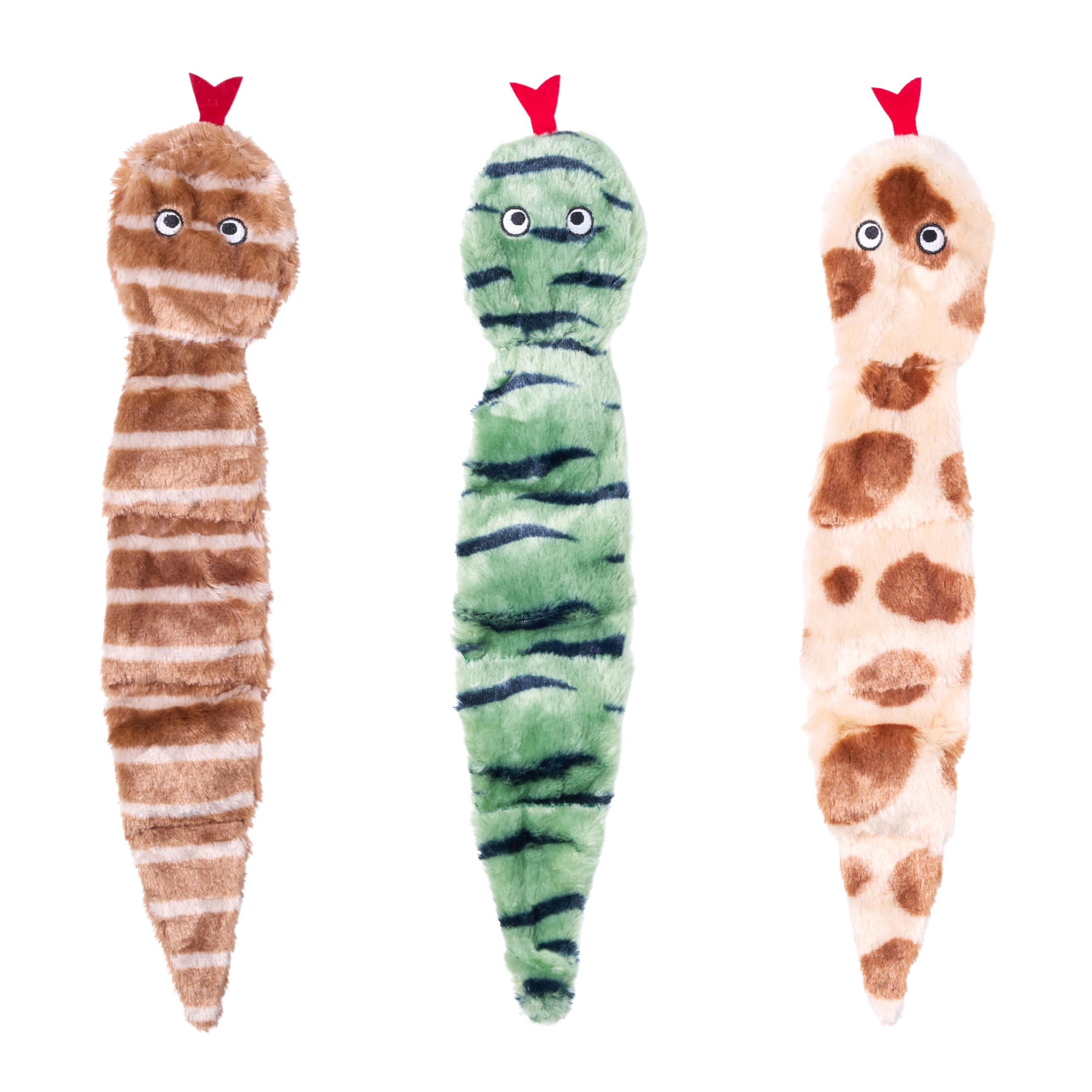 ZippyPaws Skinny Peltz No Stuffing Dog Toy Pack to Keep Them Busy - 18"