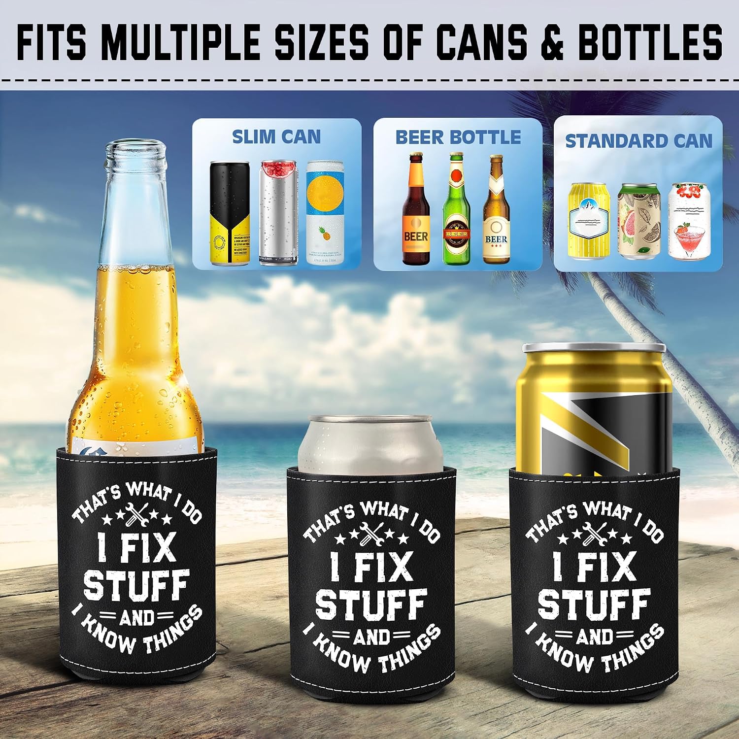 Birthday Gifts for Men, Dad - Mens, Dad Birthday Gifts Leather can cooler