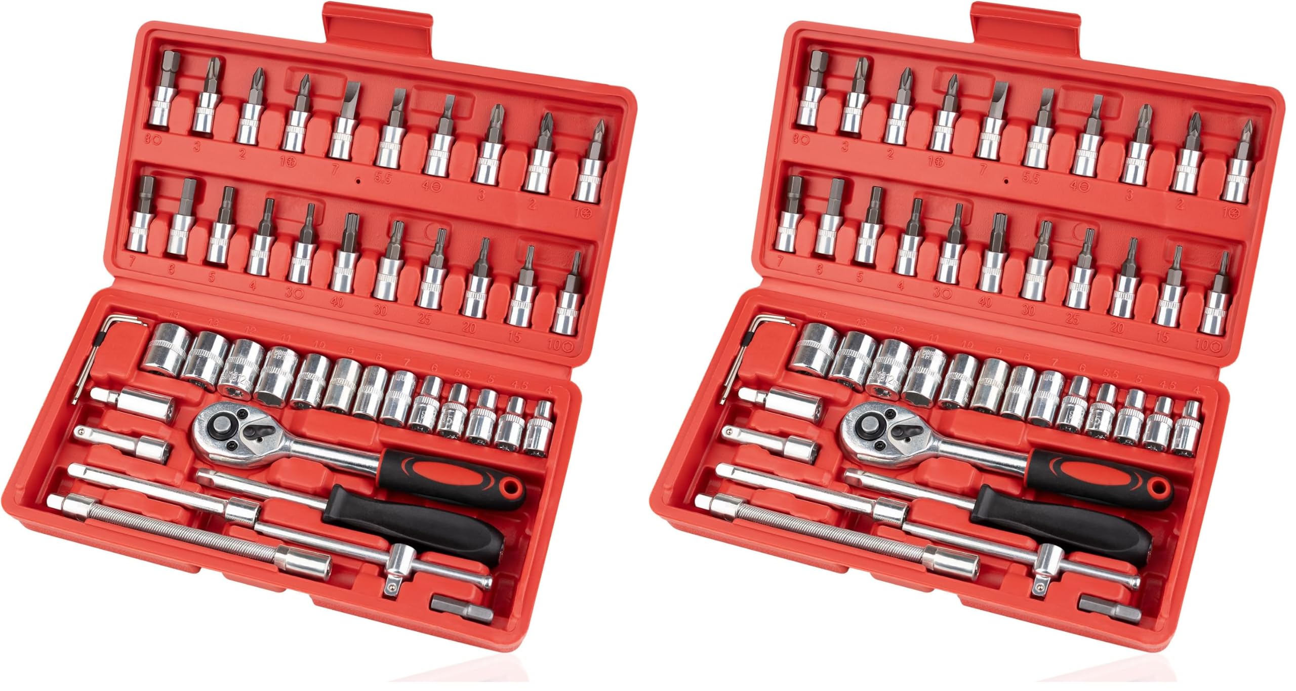 Beaiguna Socket Set - 46 Piece Ratchet Wrench Kit -8