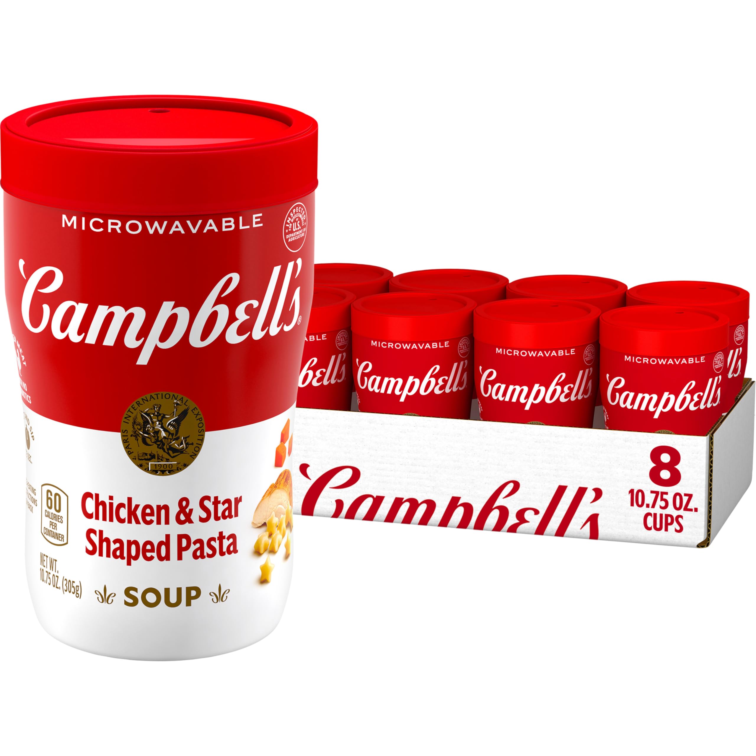 Amazon.com: Campbell's Sipping Soup, Chicken Soup With Star-Shaped