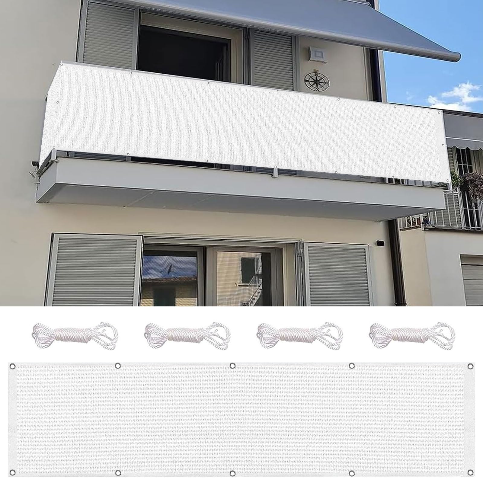 Brise-vue balcon 90 x 300 cm idéal pour protéger votre terrasse du vis-à-vis
