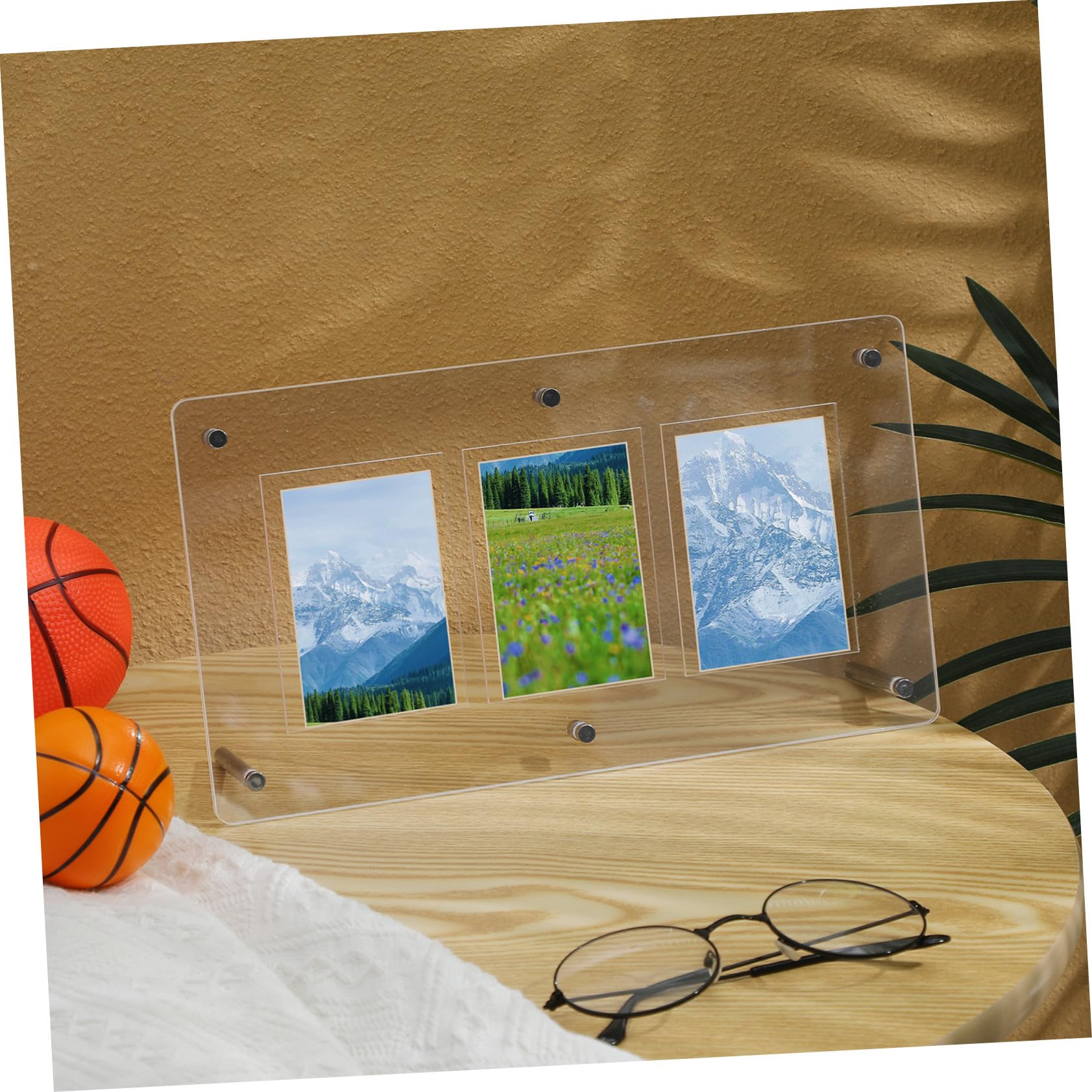 Présentoir Acrylique pour Cartes à Collectionner, Porte-Cartes Rigide Facile à Ouvrir, Cadre Pratique pour Affichage de Cartes de Jeu sur Bureau