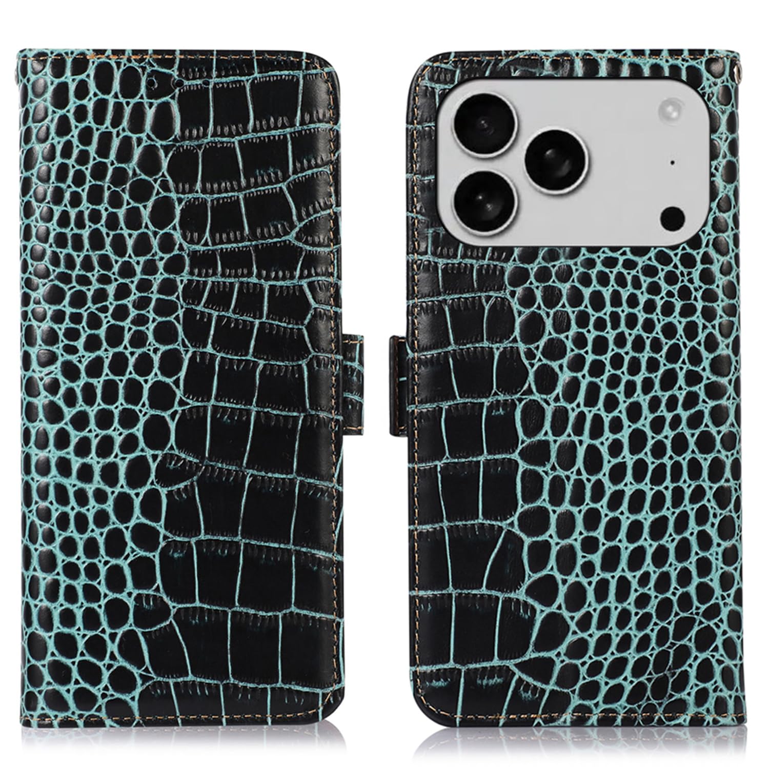 Amazon.co.jp: for iphone 17 Pro max ケース 手帳型 本革 ワニ柄 for